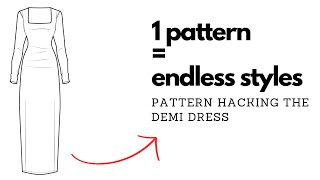 how to pattern hack - I made 8 different styles using just one sewing pattern