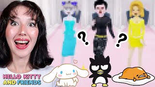 ROBLOX DRESS TO IMPRESS'de HELLO KITTY VE ARKADAŞLARINI YAPTIM! part 2