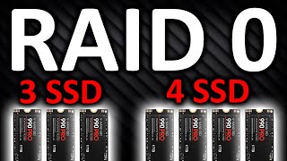 RAID 0 на трех и четырех SSD