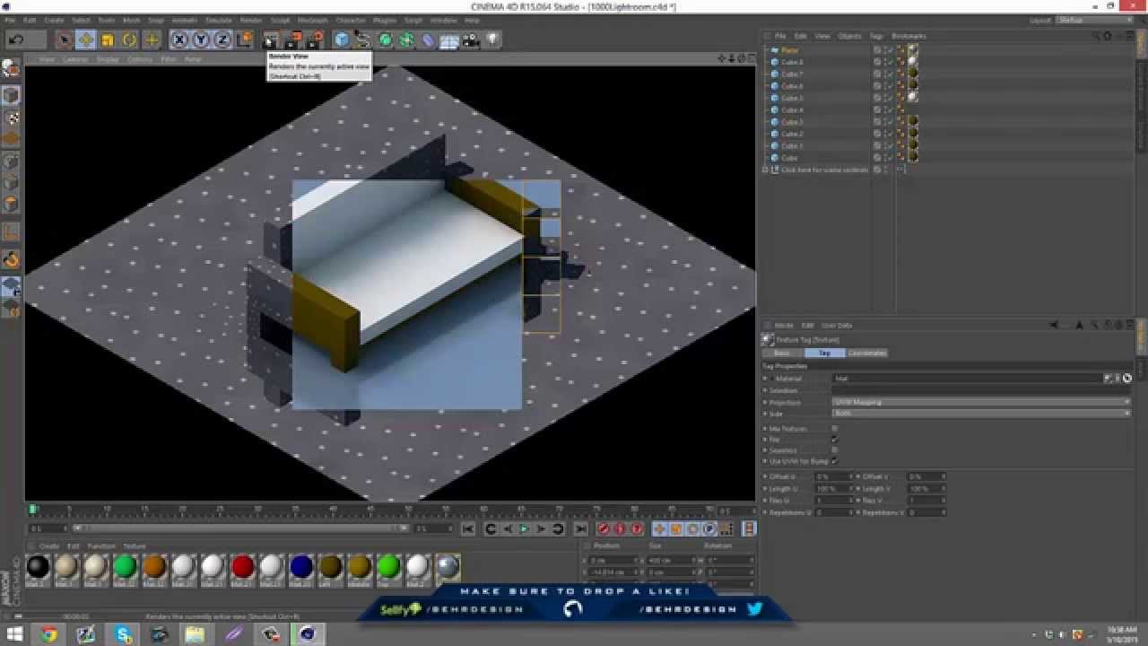 Tutorial Basic Isometric Couch/Sofa (Cinema 4D) Behr YouTube
