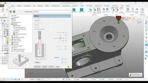 PowerMill 2019 Tutorial #81 | Drill & Tapping Machining with value Picth