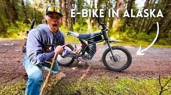 Riding my ELECTRIC E- BIKE in ALASKA | A Ride through an Alaskan Fishing Village