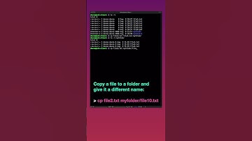 Copy files on Linux with cp | Linux for beginners #shorts