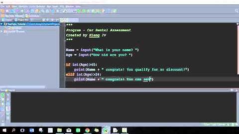 Introduction to Python - Lesson 06 (If Elif Else Statements)