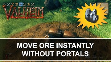 Valheim - Move Ore Instantly Without Portals | Massive Timesaving Tip