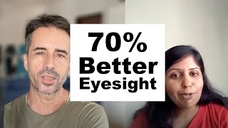 70% Better Eyesight (Sharada From 3.50 D To 1.00) | Shortsighted Podcast Clips | Jake Steiner