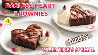 Make These Decadent Heart Brownies No Eggs Needed