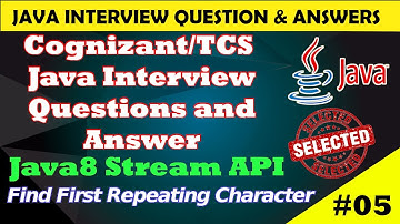 Find First Repetitive Character from String Using Java8 | Infosys/TCS Java Interview Questions