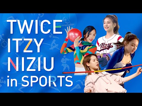 TWICE, ITZY, NIZIU in sports JYPE Girls OLYMPIC - Day 2
