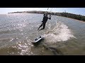 Kitesurfing nida pier flysurfer small crash