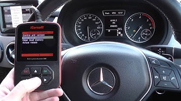 iCarsoft i980 Mercedes B Class W246 Engine Warning Light Turn Off Reset