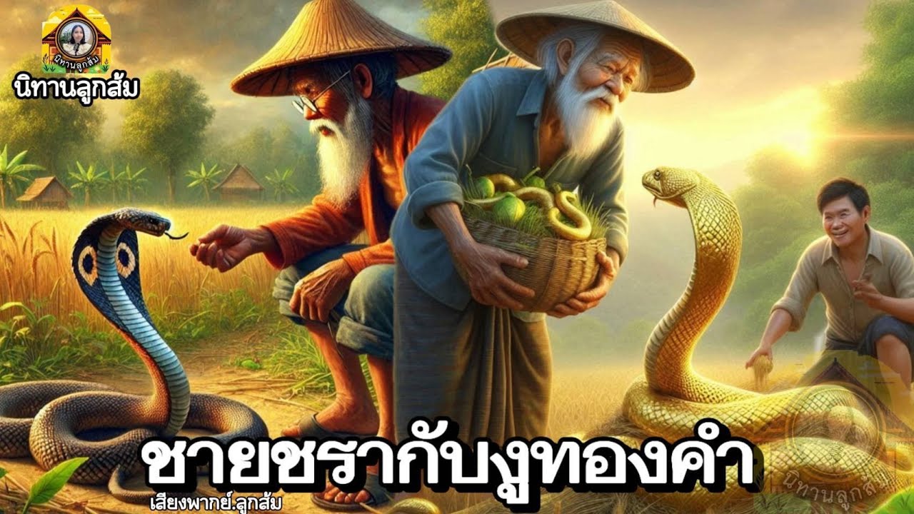 นิทาน​ก่อน​นอน​| ชายชรากับงูทองคำ ''​ เปาชาวนา​ | นิทานเขียน​ใหม่​ นิทาน​พื้นบ้าน​|@นิทาน​ลูกส้ม