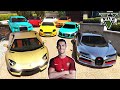 GTA 5 - Stealing Cristiano Ronaldo Luxury Cars with Michael for Jimmy | (Real Life Cars)