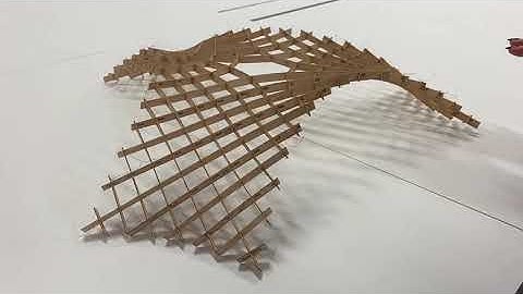 Asymptotic Gridshell 1:18 assembly