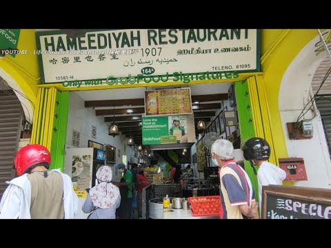 槟城最古老百年印度料理美食咖喱扁担饭鸡肉煎饼吃到爽爽 Penang's oldest nasi kandar restaurant Hameediyah