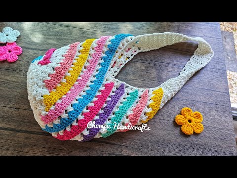 Crochet bag 💖 Step by