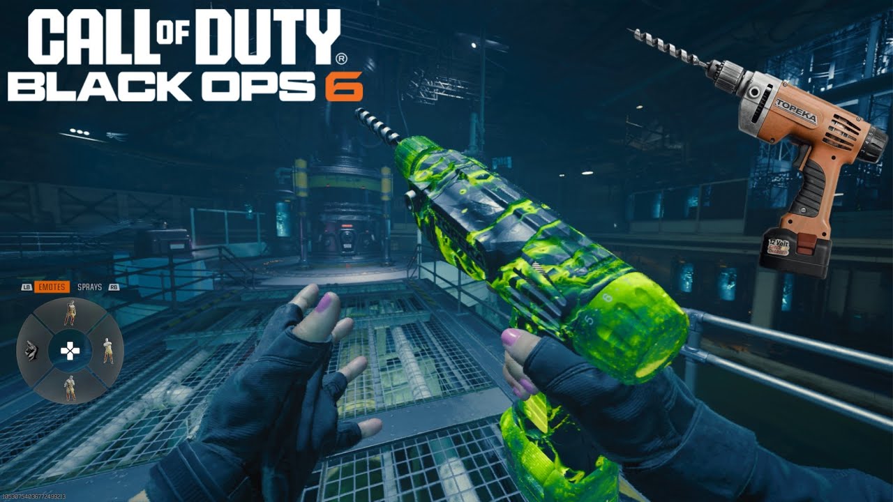 New Power Drill Melee Weapon Gameplay - Call Of Duty: Black Ops 6 Season 1 (HD60FPS)