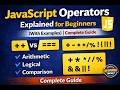 JavaScript Operators in Telugu | Complete Beginner Friendly Explanation