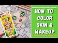 HOW TO COLOR SKIN with CRAYOLA COLORS OF THE WORLD Colored Pencils | Adult Coloring for Beginners