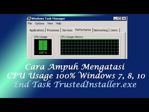 Cara Ampuh Mengatasi CPU Usage 100 di Windows 7, 8, 10 - TrustedInstaller End Task