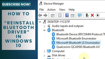 How to Reinstall Bluetooth Driver in Windows 10