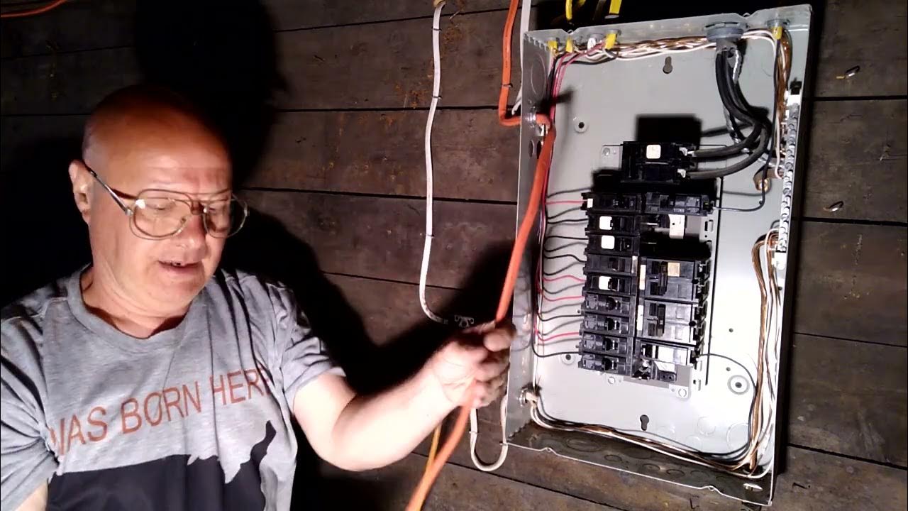 part 1 electrical installation wiring a 120v. 30 amp circuit from the panel for a R.V. YouTube