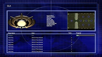 GLA vs USA Air force C&C Generals Zero Hour 1 vs 7 Hard armies  Gameplay ( Last Stand )
