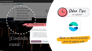 Odoo Tips en español - Obtén un dominio gratuito para tu página web (Sitio web)