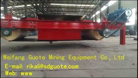 self clean magnetic separator for conveyor belt