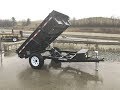 Sure Trac 5x8' Low Profile Homeowner Dump Trailer 5000# GVW ST6208D-B-050