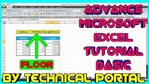 How to use FLOOR Function in Microsoft Excel *EXCLUSIVE* |Advance Excel Basics| #TECHNICAL_PORTAL
