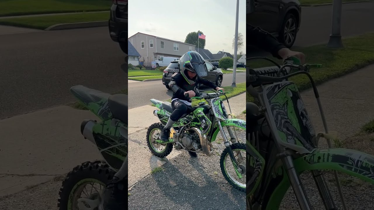 KX65 Startup Kawasaki Motorcycle Motocross Dirtbike