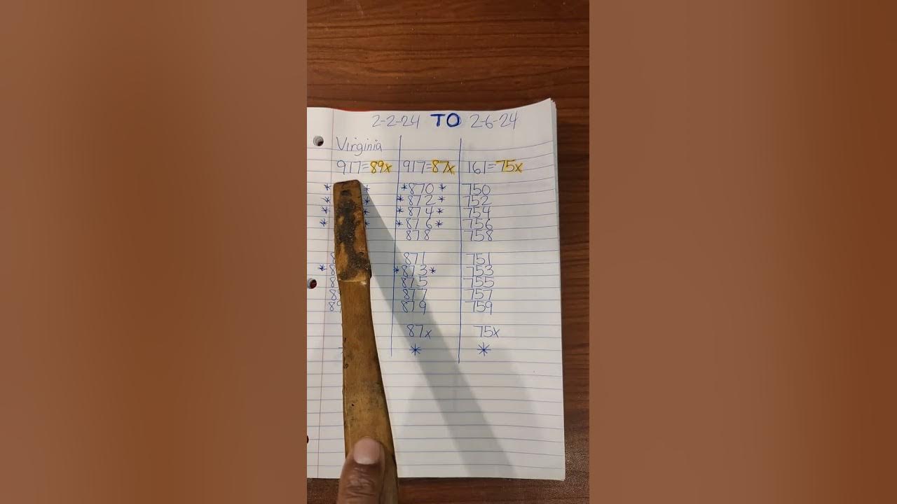 Virginia pick 3 lottery in route YouTube