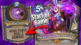 2 Damage Hero Power in ARENA?! w/ Darkbishop Benedictus | Priest Arena | Hearthstone