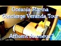 Oceania Marina Concierge Level Veranda Tour in 1080p Oceania Marina Concierge Level Veranda Tour in 1080p