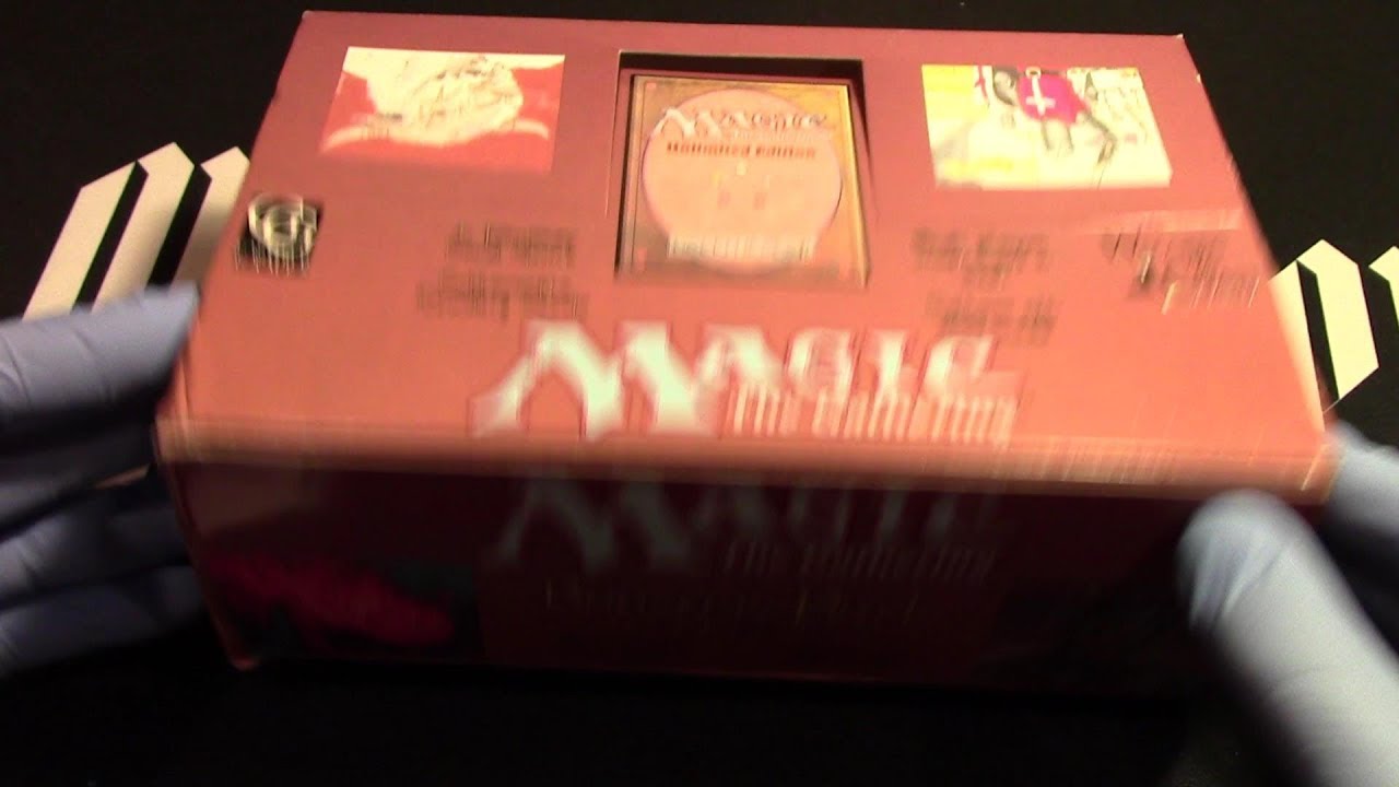 Бустер Unlimited открыт из запечатанной коробки! Безумие! MTG