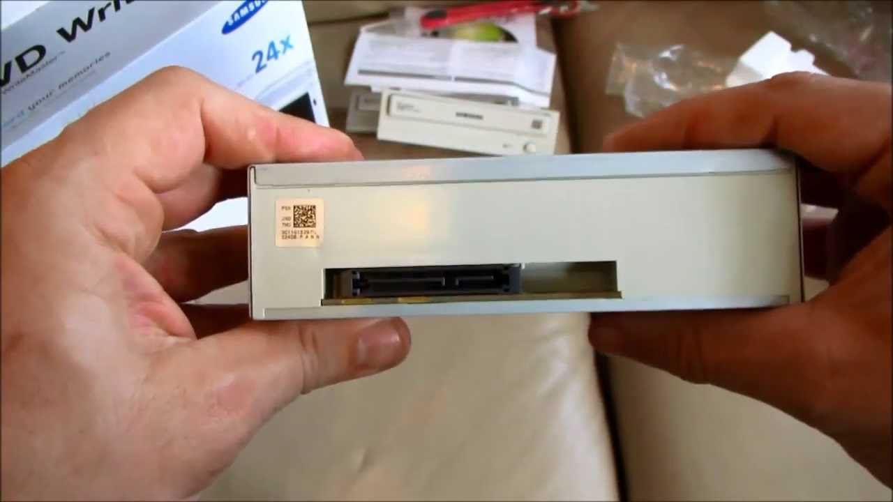 Samsung 24x SATA Disc Drive DVD Writer SH-224 - Standard Unboxing - YouTube