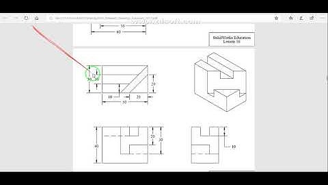 3D Drawing of SolidWorks Exercise - Lesson 17