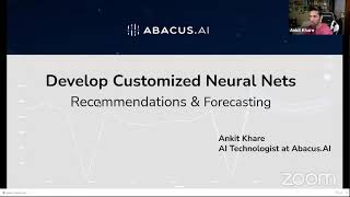 Develop Customized Neural Nets - Forecasting and Recommendations