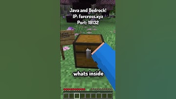 🔥 I found a LOOT CHEST on my Public Minecraft SMP! #shorts #minecraft #minecraftsmp