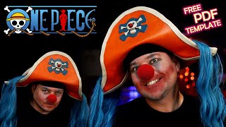 How to Make Buggy the Clown's Pirate Hat  Free Foam Pattern  One Piece Cosplay Hat Template