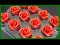 Fondant Rosen - wie vom Konditor - Rosen einfach selber modellieren- von Kuchenfee