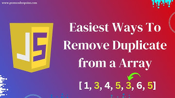 JS Interview Question: Remove Duplicates from an Array - 4 Ways with Examples #javascript