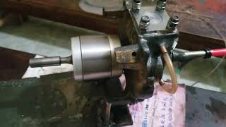 Aircraft engine 3rd run 7.36 cc scratch built.... 