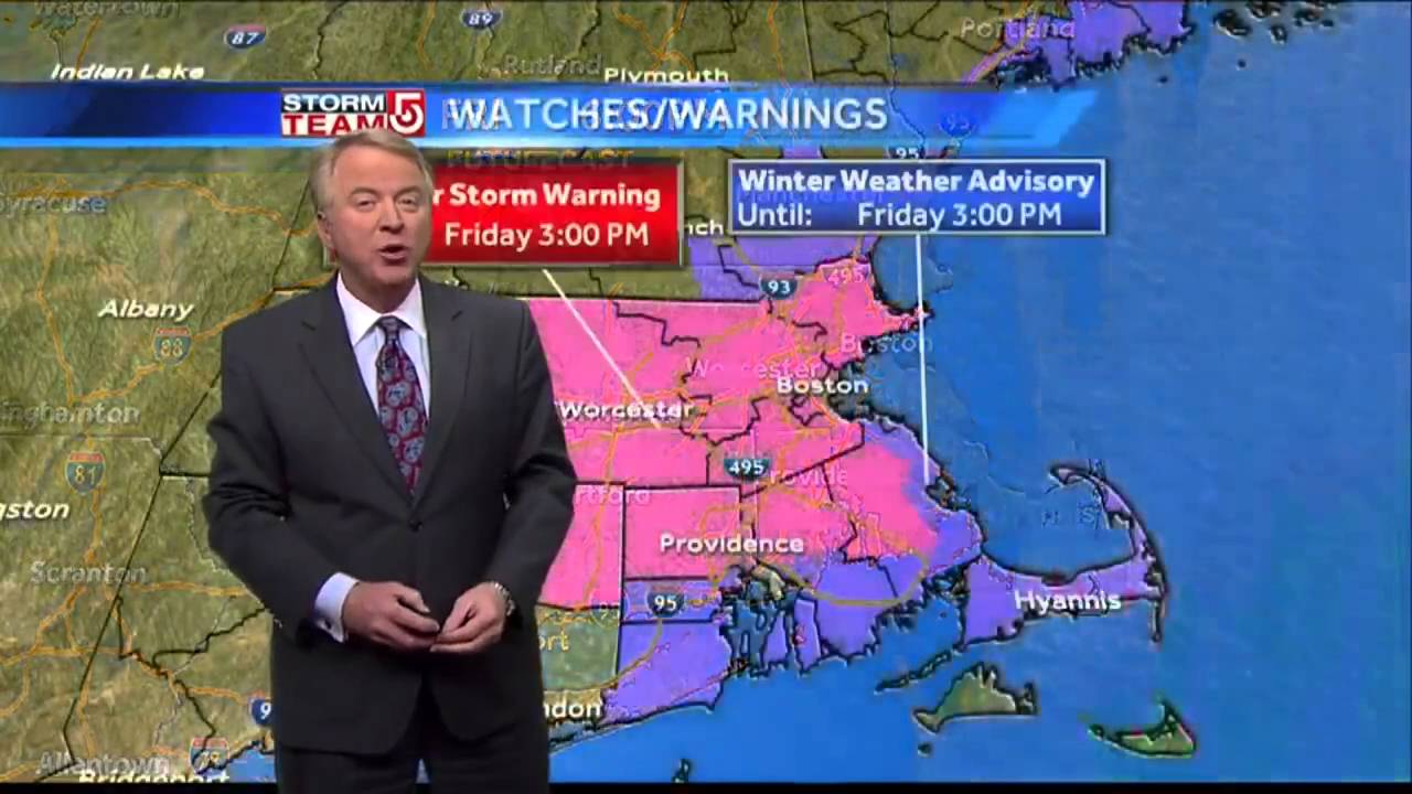 Winter storm warnings for wet, heavy snow - YouTube