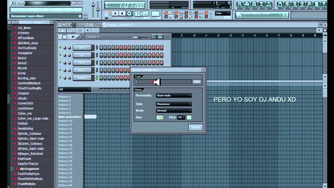 Como hacer vos de dj en FL studio 9.wmv YouTube
