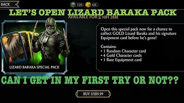Lizard Baraka Pack Opening 🤑 | MK Mobile Gaming