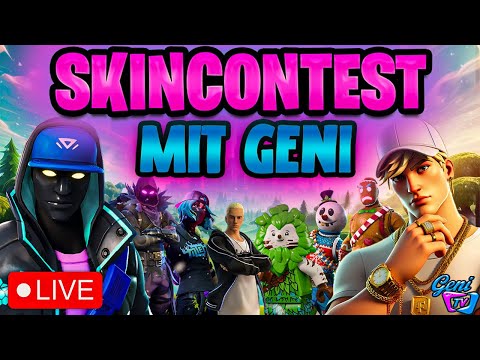 Skin Contest Live Gewinne ein Skin Battle Royale Fortnite Custom Game mit GeniTVde Deutsch Kuss❤❤❤