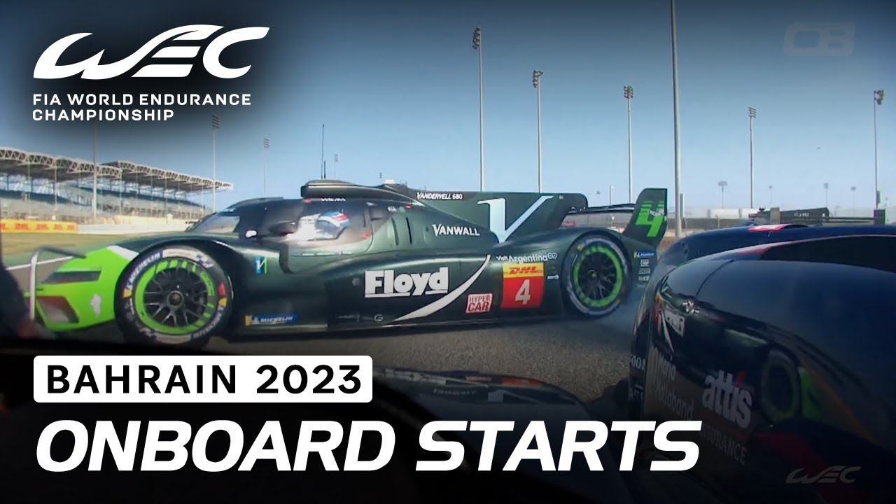 👀 All the onboards of the start! I 2023 8 Hours of Bahrain I FIA WEC
