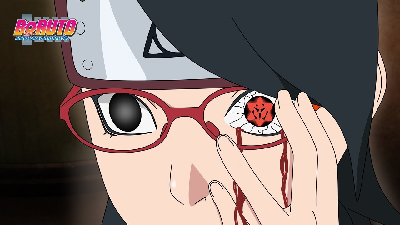 O despertar do Mangekyo da Sarada #anime #naruto #itachi #madara #sara